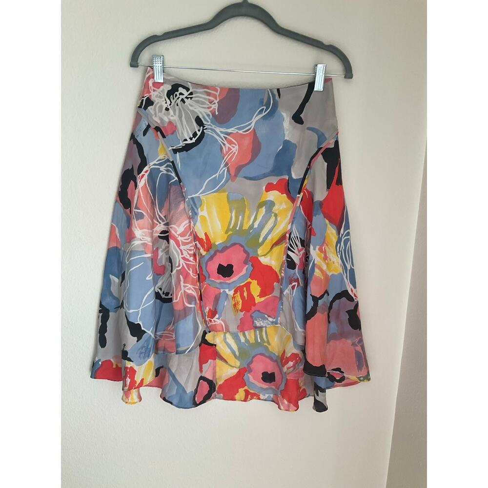 100% Silk Armani Exchange Floral Skirt